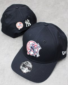 New Era New York Yankees Double Logo 9Forty Snapback Cap - Navy