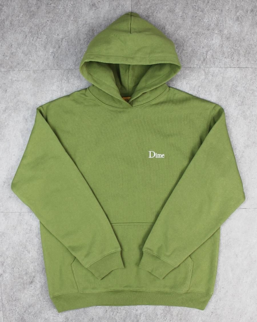 Dime Classic Small Logo Pullover Hoodie - Green