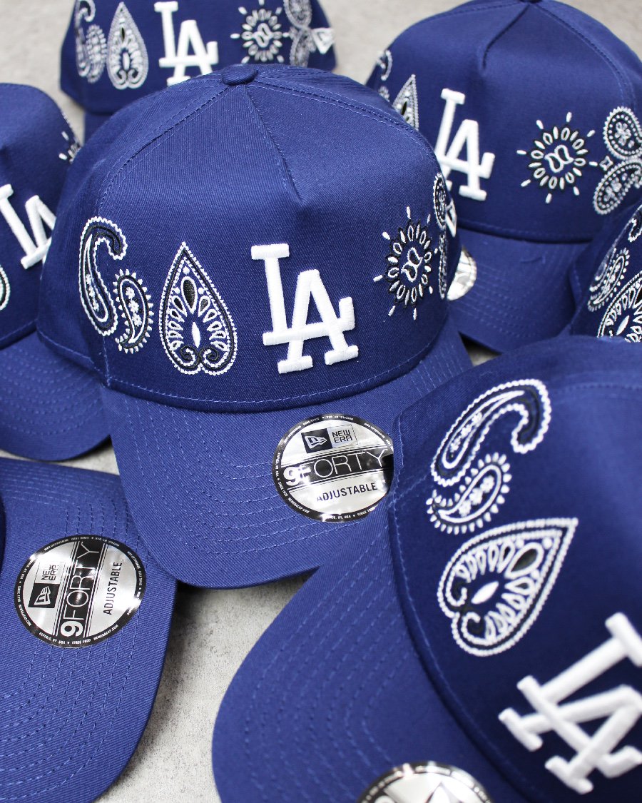 New Era Los Angeles Dodgers 9Forty A-Frame Paisley Snapback Cap - Blue
