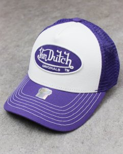 Von Dutch Trucker Snapback Cap - Purple/White