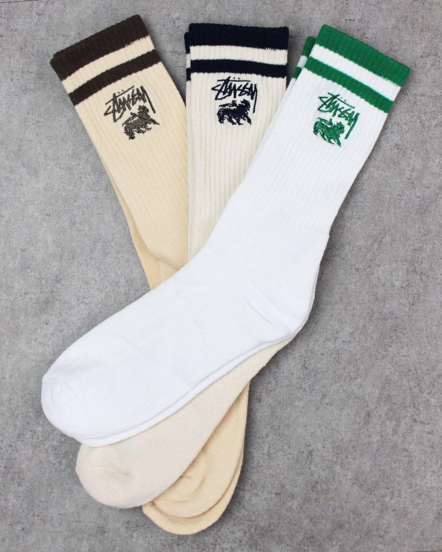 STUSSY Rasta Stripe Socks 3Pack - Multi