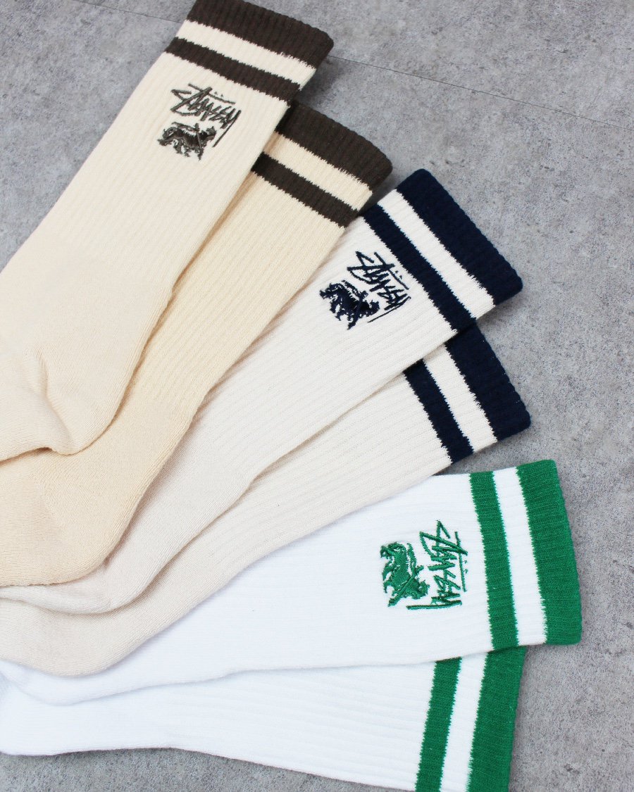 STUSSY Rasta Stripe Socks 3Pack - Multi