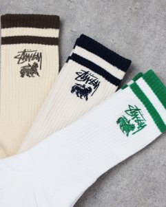 STUSSY Rasta Stripe Socks 3Pack - Multi