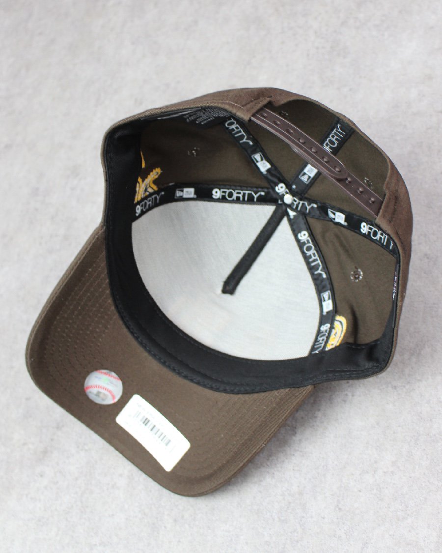 New Era 9Forty A-Frame San Diego Padres Paisley Snapback Cap - Brown