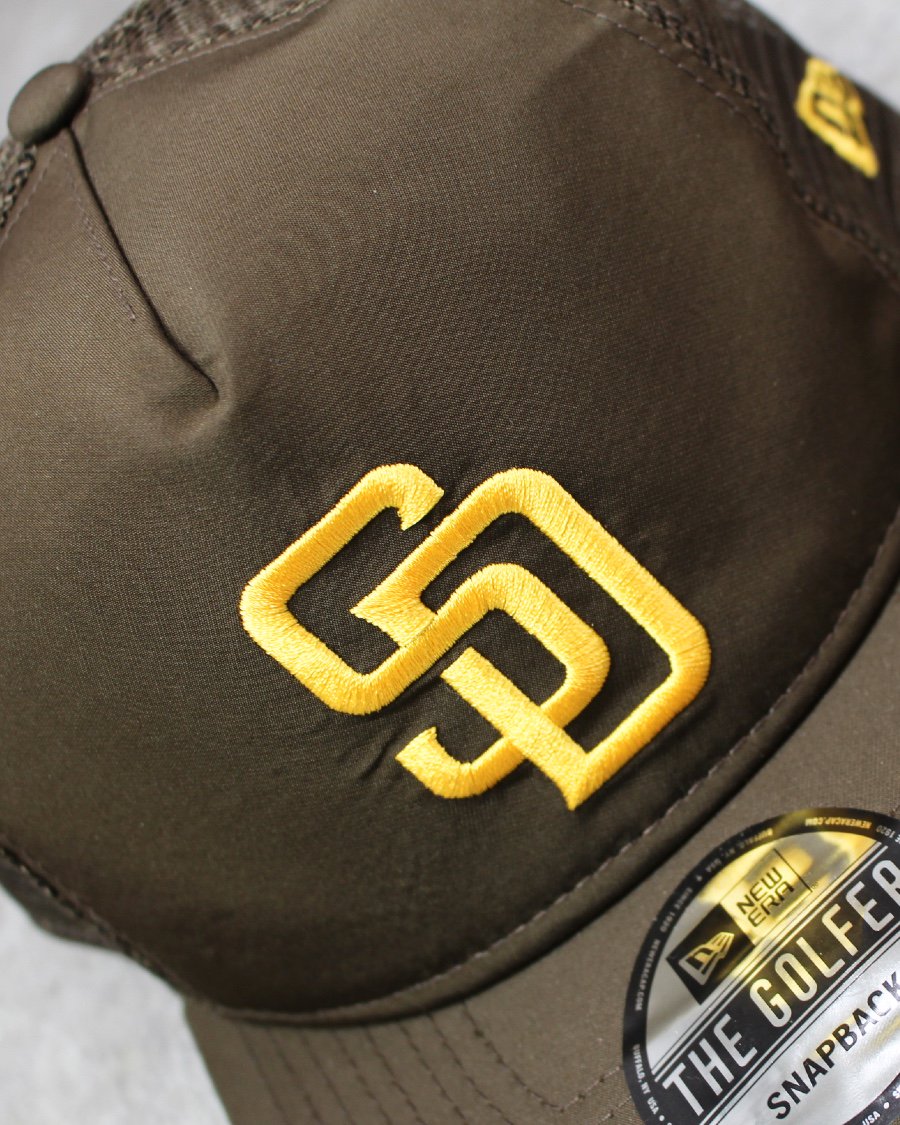 New Era San Diego Padres The Golfer Trucker Snapback Cap - Brown