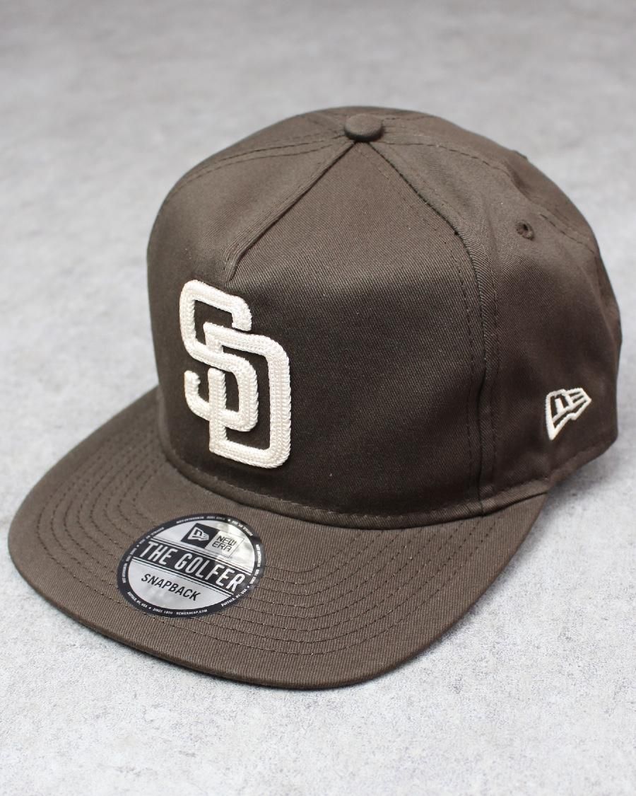 New Era San Diego Padres The Golfer Chain Stitch Snapback Cap - Brown