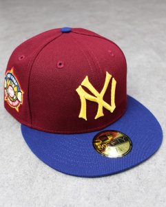 New Era 59Fifty New York Yankees All Star Patch Cap - Cardinal/Royal