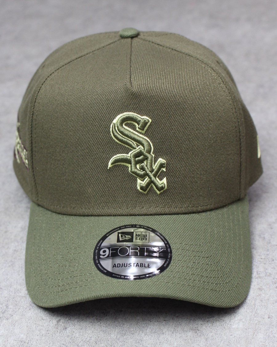 New Era Chicago White Sox 9Forty A-Frame Snapback Cap - Olive