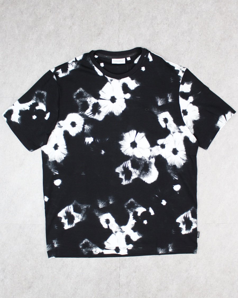 Calvin Klein Floral T Shirt Black