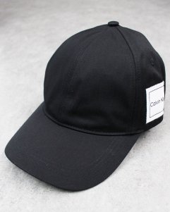 Calvin Klein lightweight Patch Cap - Black