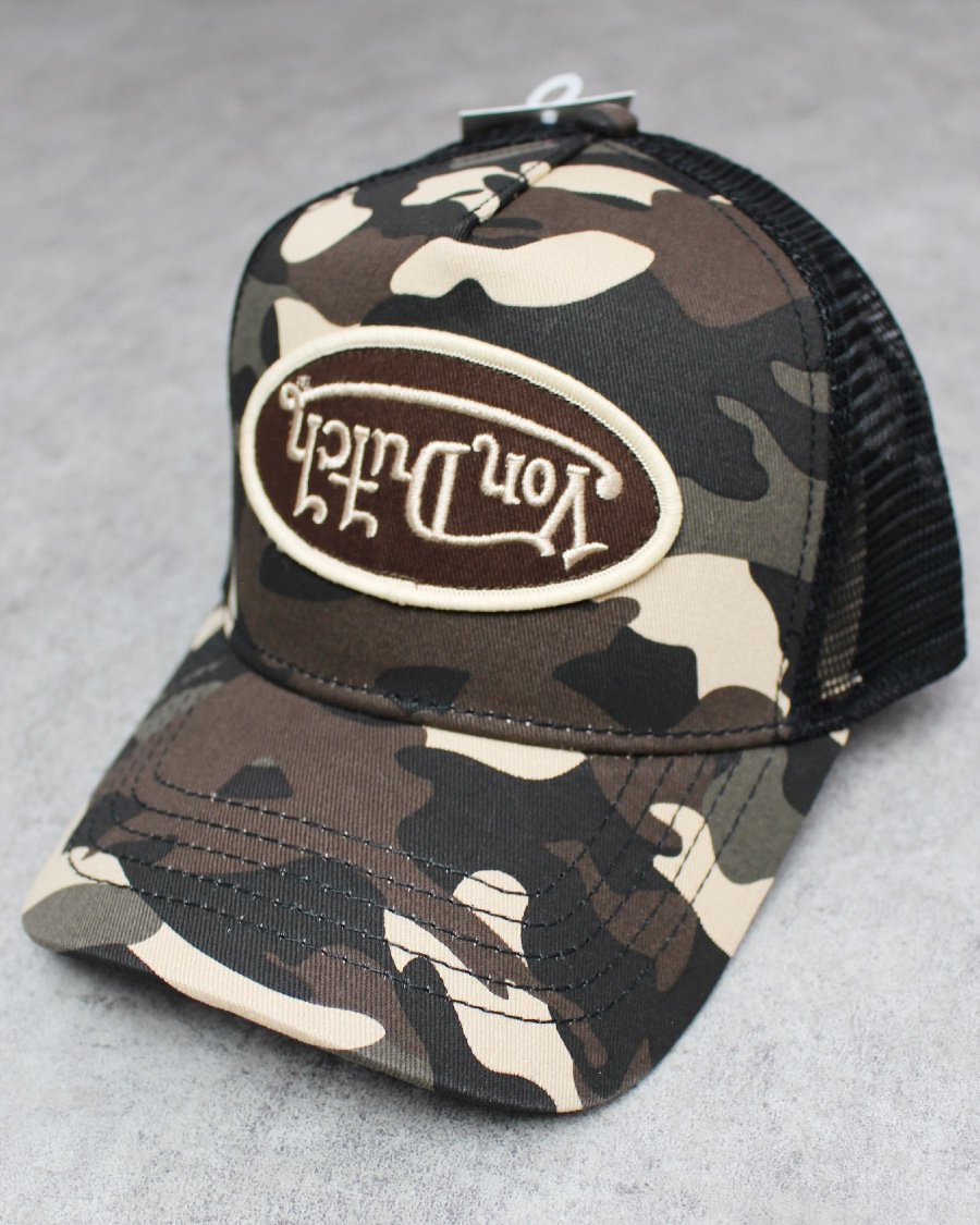 Von Dutch Trucker Snapback Cap - Camo