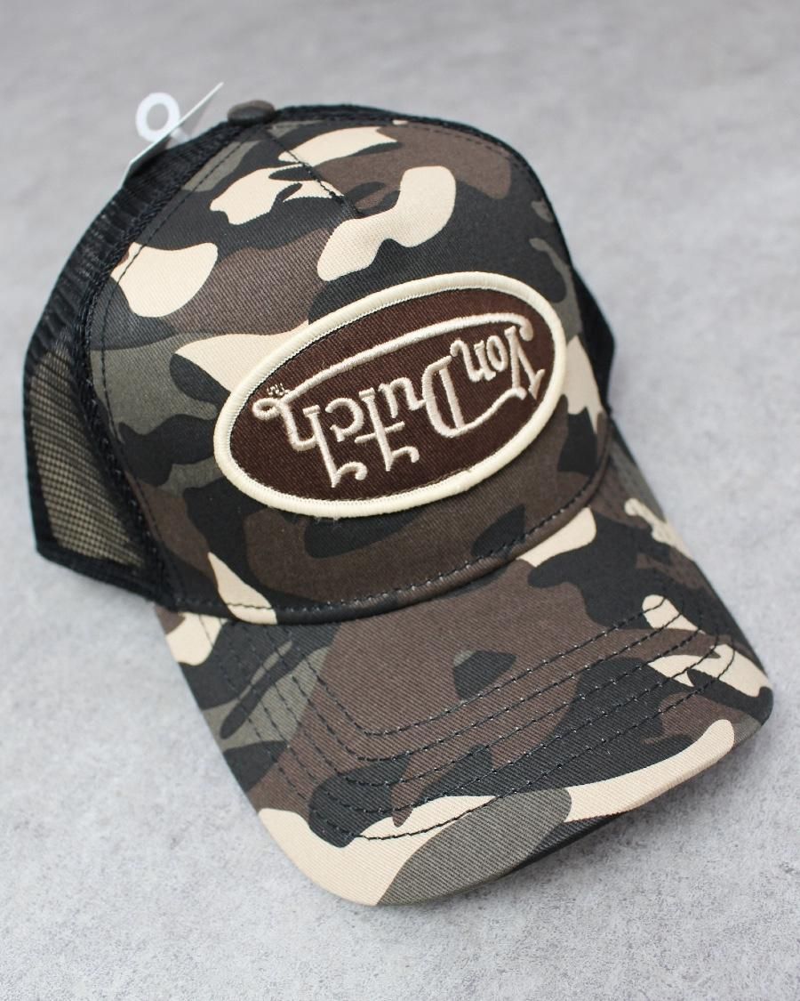 Von Dutch ボンダッチ迷彩 カモフラージュ メッシュキャップ