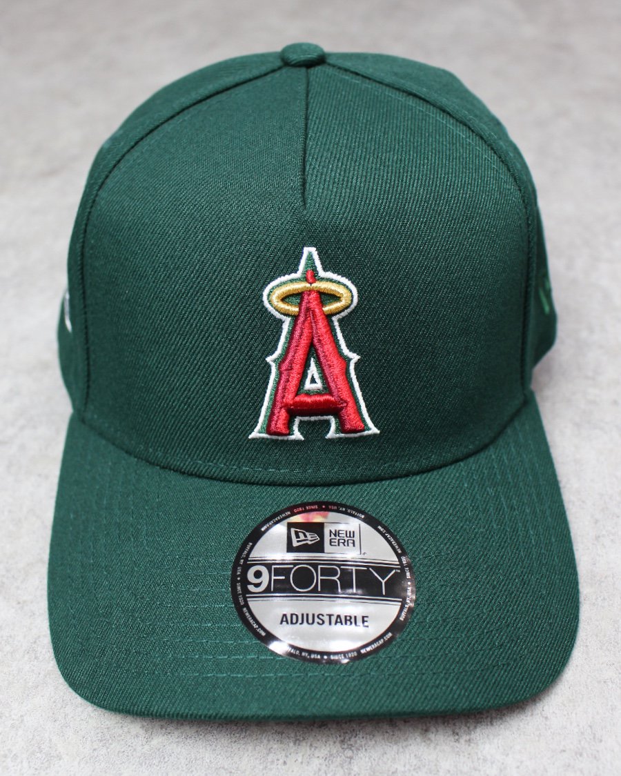 New Era Los Angeles Angels 9Forty A-Frame Snapback Cap - Green/Red