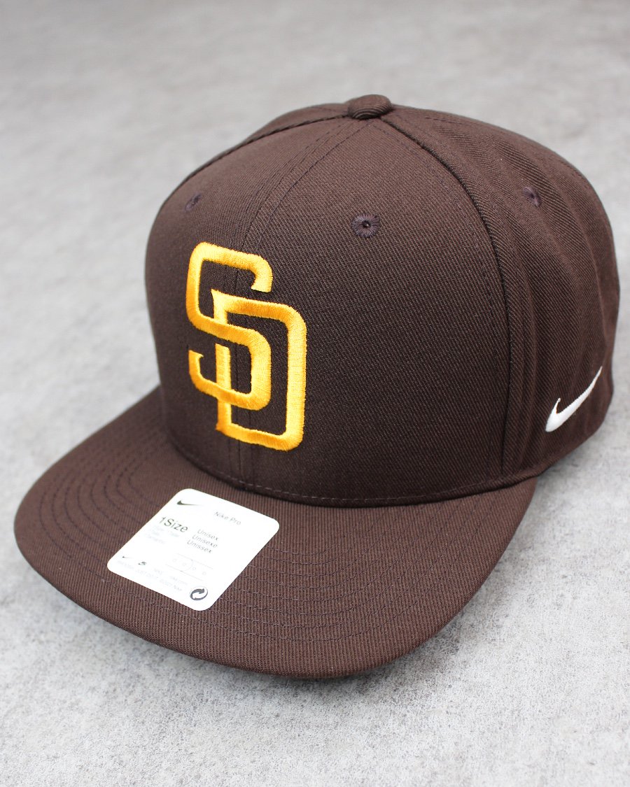 NIKE Pro Snapback Cap MLB San Diego Padres - Brown