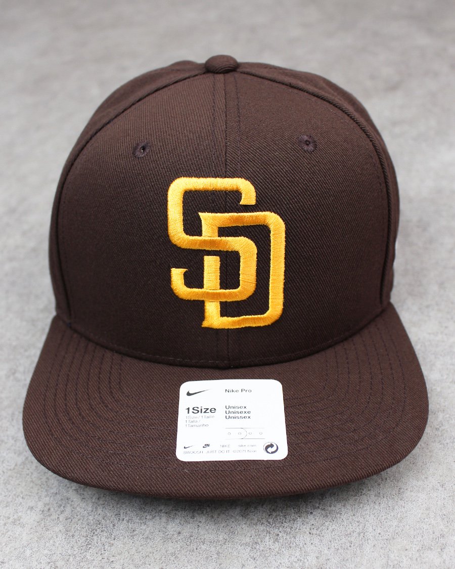 NIKE Pro Snapback Cap MLB San Diego Padres - Brown