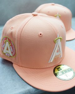 New Era 59Fifty Los Angeles Angels 25th Anniversary Patch Cap - Rose/Gold