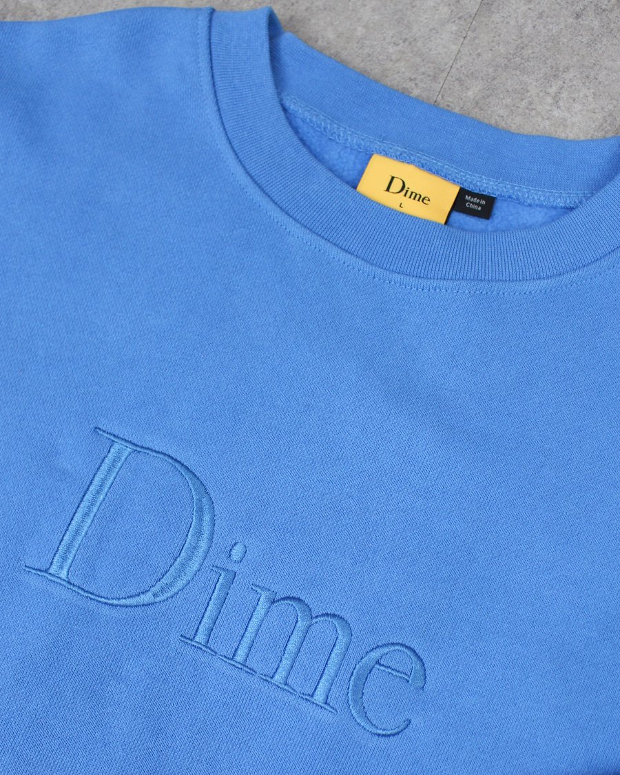 Dime Classic Logo Crewneck Sweat - Blue
