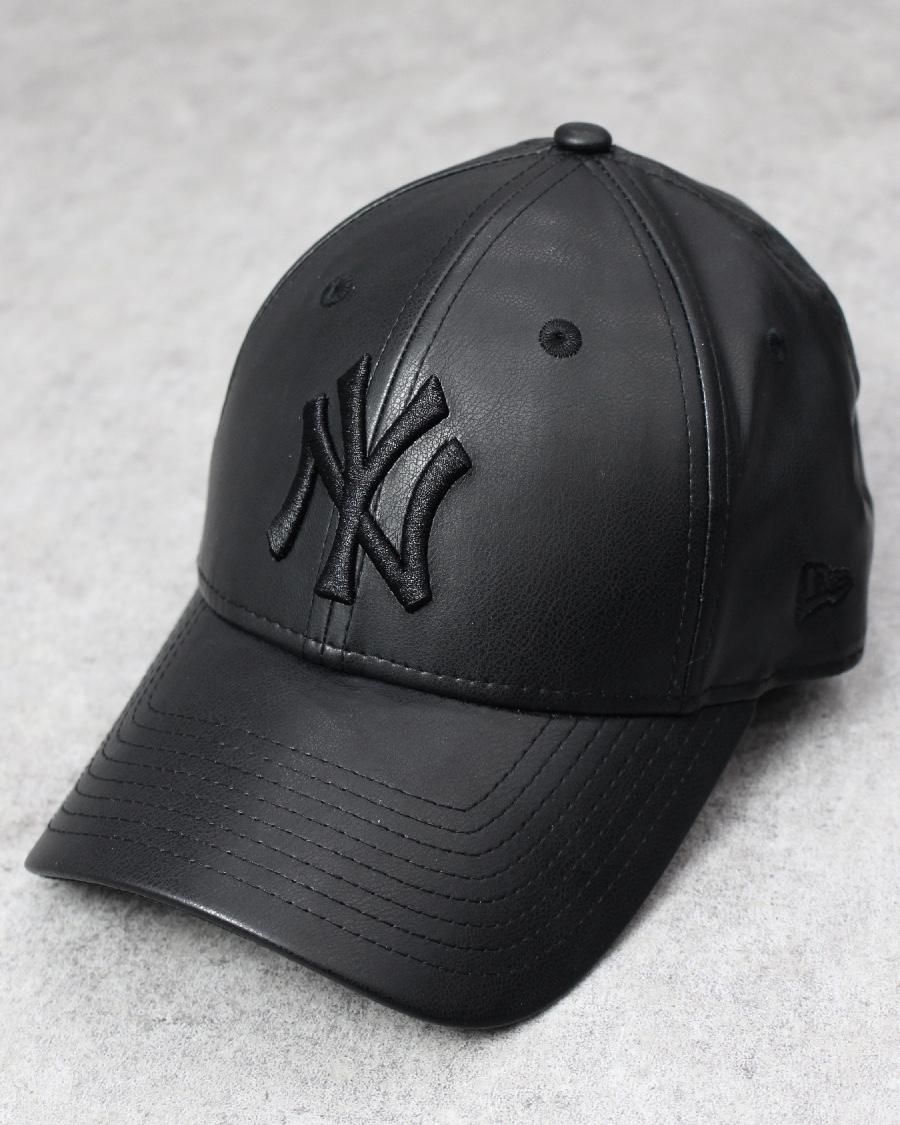 NEW ERA 9FORTY NY ヤンキース レザーキャップ 海外モデル