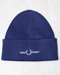 Fred Perry Graphic Beanie - Navy