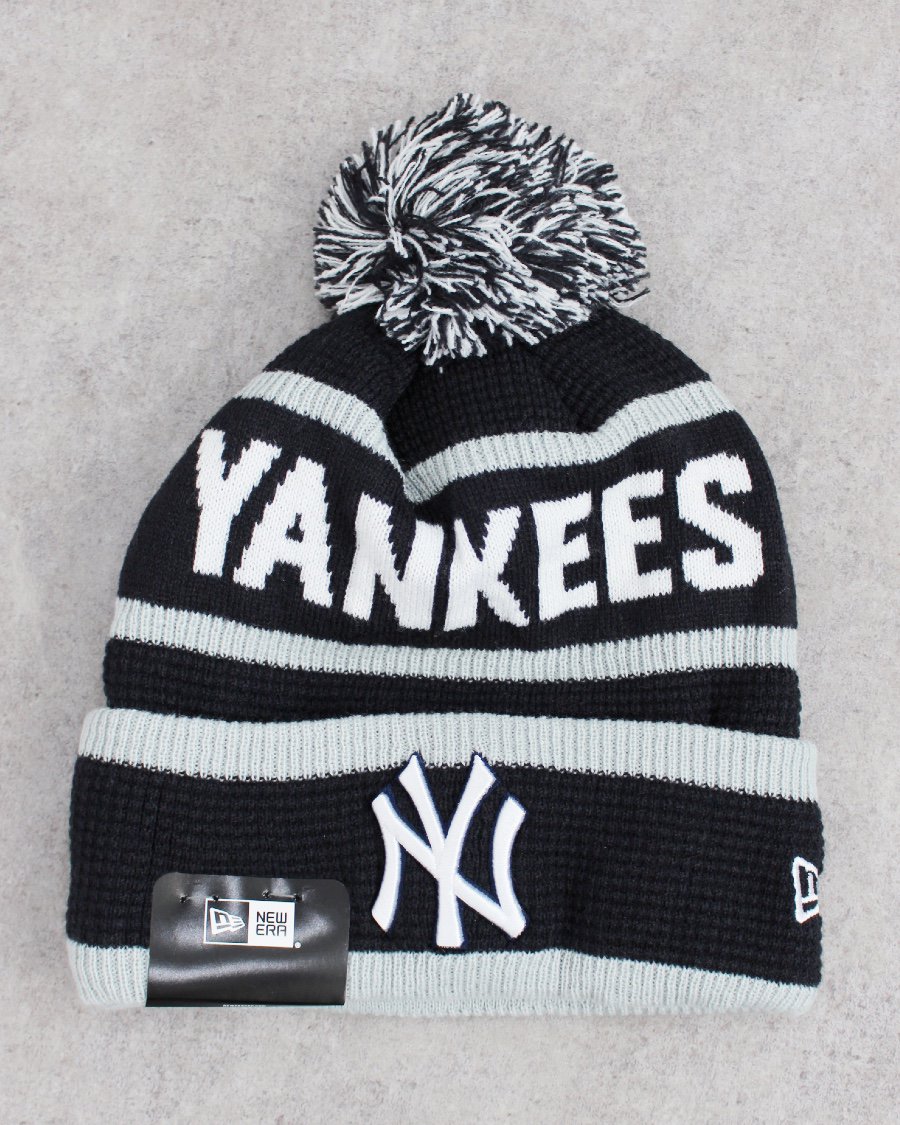 New Era New York Yankees Pom Pom Knit Cap - Navy