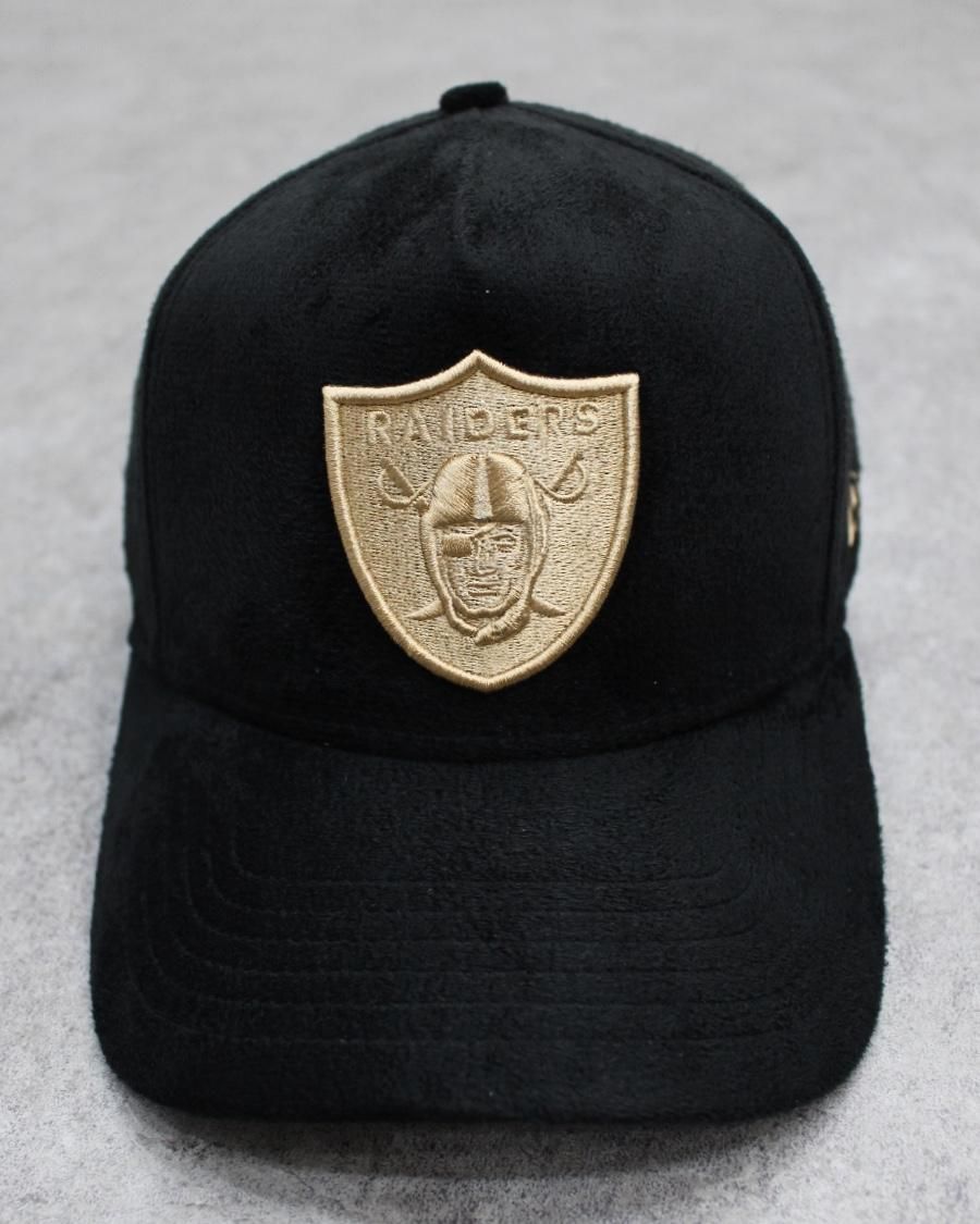 New Era Las Vegas Raiders 9Forty K-Frame Suede Cap - Black/Beige