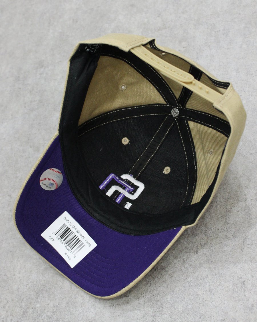 47 Brand San Diego Padres MVP DT Snapback Cap - Khaki/Purple