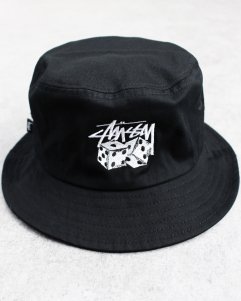 STUSSY Dice Bucket Hat - Black