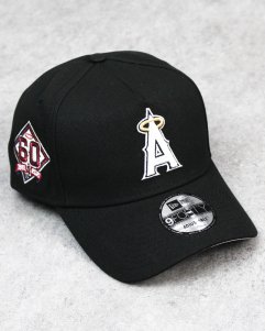 New Era Los Angeles Angels 9Forty A-Frame Snapback Cap - Black/Grey