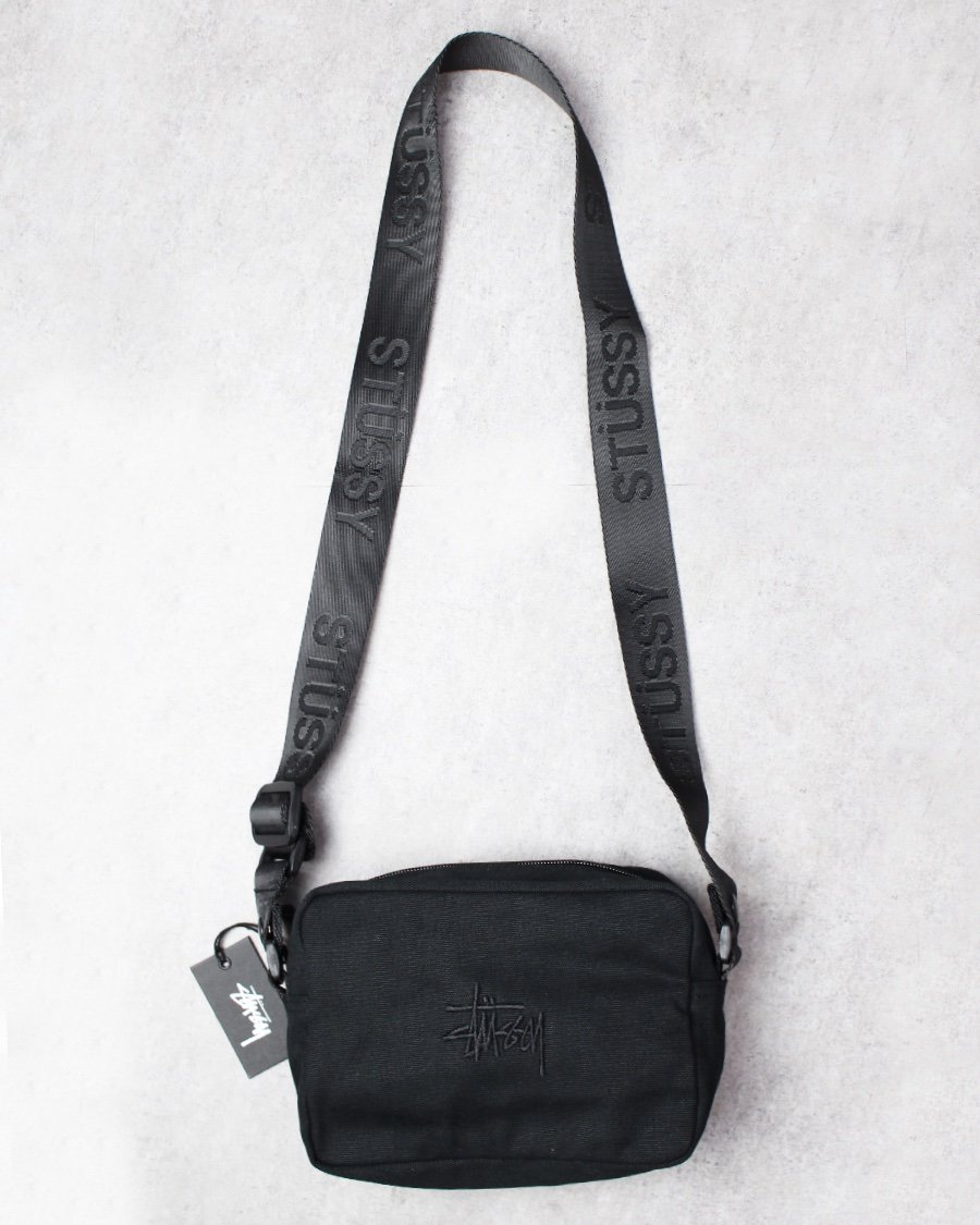 STUSSY Graffiti Crossbody Bag Black