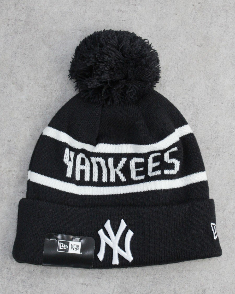 New Era New York Yankees Pom Pom Knit Cap -D.Navy