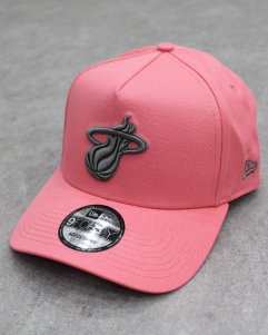 New Era NBA Miami Heat 9Forty A-Frame Snapback Cap - Pink/Grey