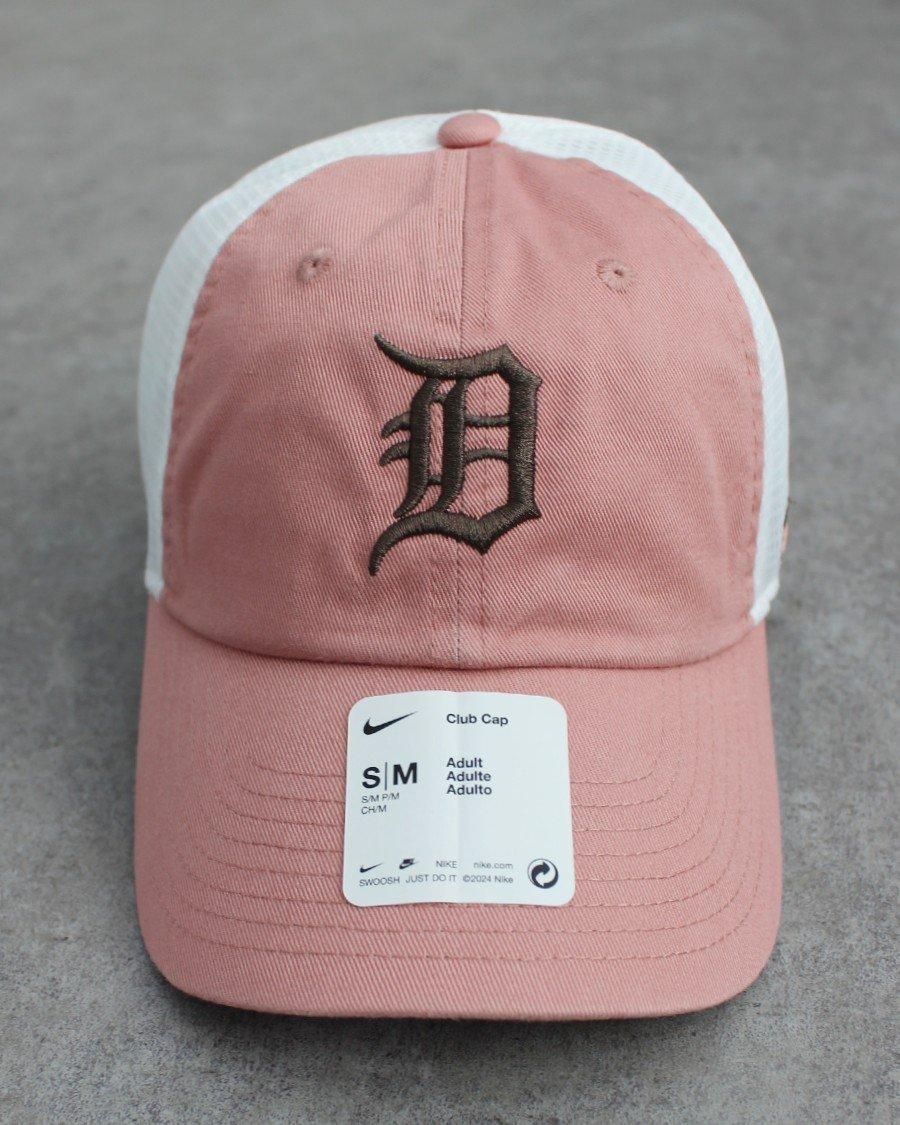 NIKE MLB Detroit Tigers Trucker Strapback Cap - Pink/White ナイキ