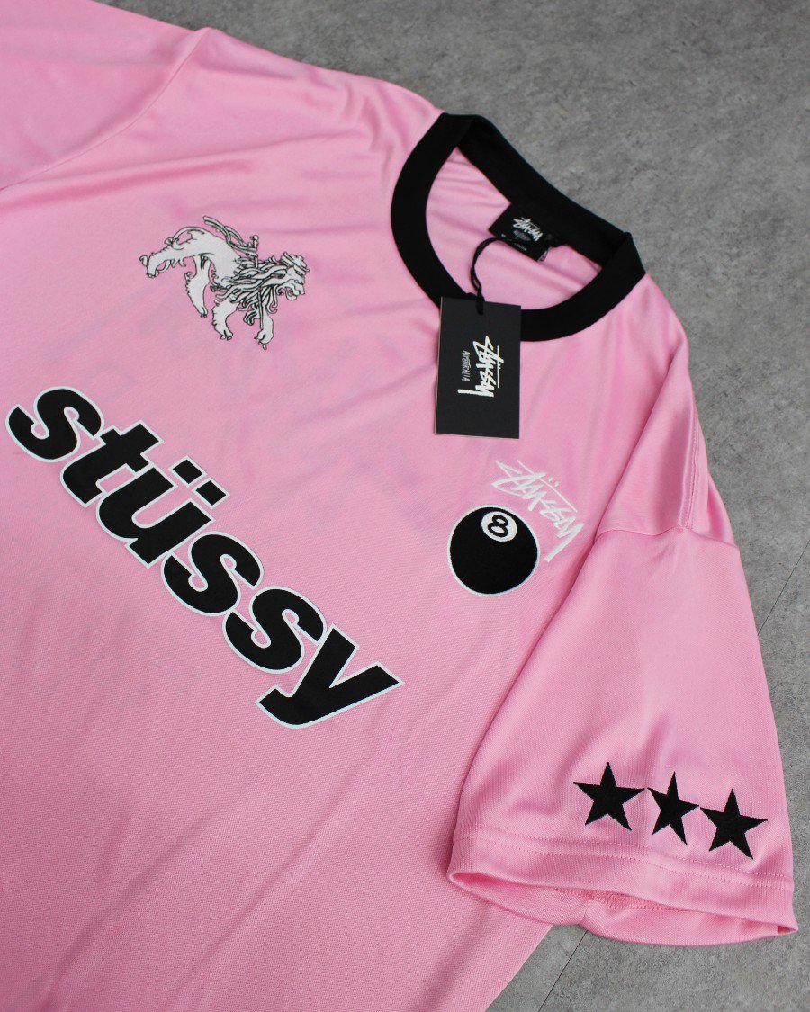 stussy ピンク ストア t シャツ