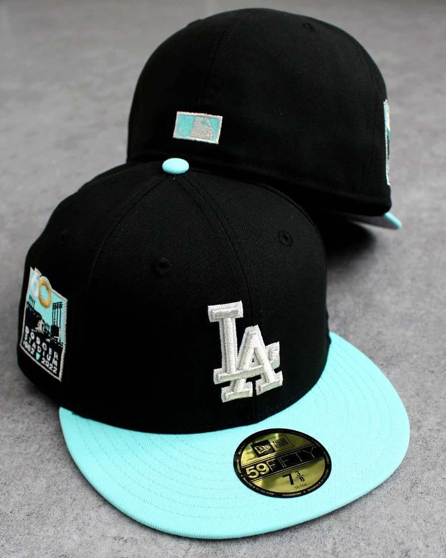 New Era 59Fifty Los Angeles Dodgers Fitted Cap - Black/Mint ニューエラ ロサンゼルス  ドジャース ティファニーカラー キャップ