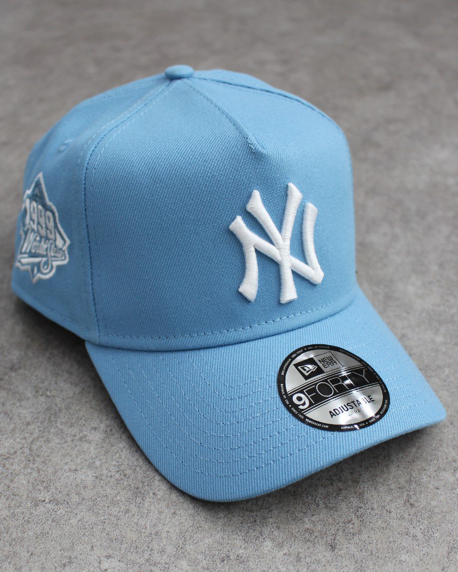 New Era MLB New York Yankees 9Forty A-Frame Snapback Cap - Sky Blue NY  ニューエラ ニューヨーク ヤンキース キャップ ピンク 海外モデル