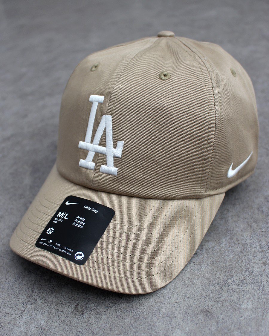 NIKE MLB Los Angeles Dodgers Strapback Cap - Khaki ナイキ ロサンゼルス ドジャース キャップ カーキ