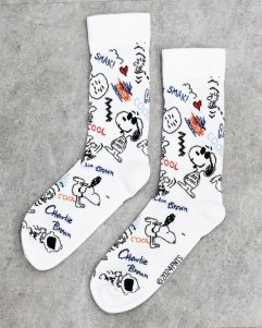 Snoopy Socks - White