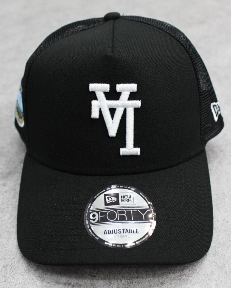 New Era Dodgers A Frame Upside LA キャップ New Era Los Angeles Dodgers 9FORTY A-Frame Chrome / Black