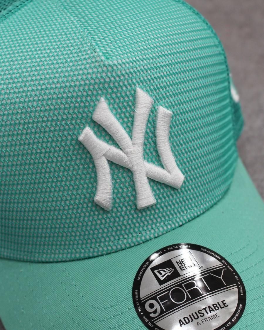 新品！ニューヨーク・ヤンキース ミントグリーンキャップ　サイズ8 63.5センチ New Era MLB New York Yankees 9Forty A-Frame Mesh Snapback