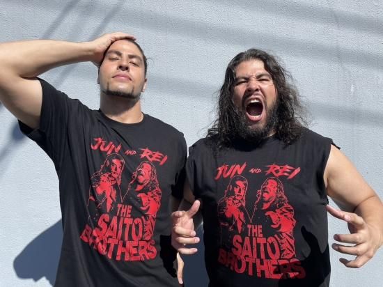 SAITO BROTHERS Tシャツ ブラック - 全日本プロレス公式