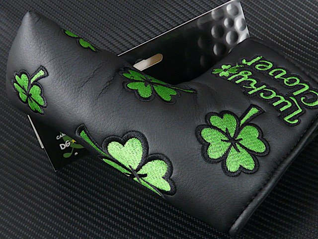 ♧️ラッキー・クローバー♧️ブラック ヘッドカバー☆for Scotty Cameron - スコッティキャメロンカスタムパター＆ツアー支給専門  Cameron Custom DG☆Store