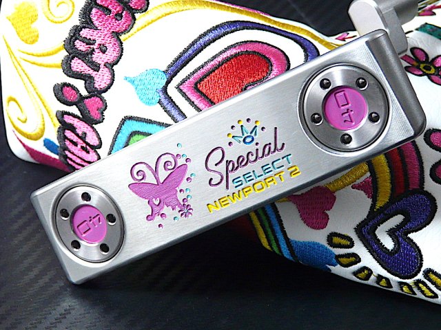 <img class='new_mark_img1' src='https://img.shop-pro.jp/img/new/icons14.gif' style='border:none;display:inline;margin:0px;padding:0px;width:auto;' />Scotty Cameron Custom Newport2 ButterFly Heart SP. Limited