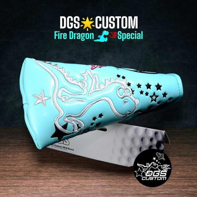 ★DGSプロトスタイル ファイヤードラゴンパターAWEDGS★ティファニーブルー DGS⭐️Custom オリジナルクラブ・ヘッド - スコッティ