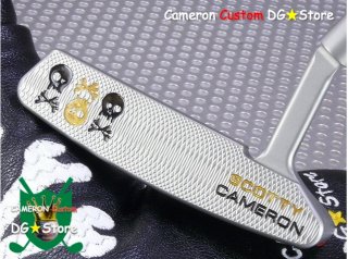 ڿ١Scotty Cameron Custom 2015 Newport2 Skull Brothers Gold Ver. Limited