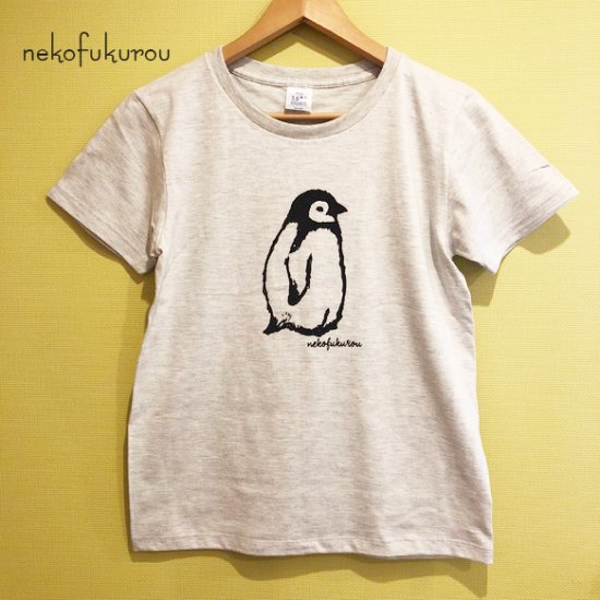 ナチュラルな手書きプリントが可愛いペンギンtシャツの通販ページ おしゃれtシャツ Nekofukurou