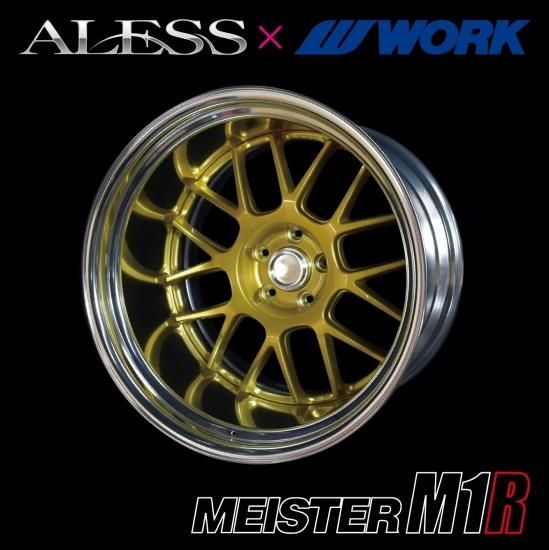 work MEISTER M1R 19inchホイールセット はるき➀ ALESS×WORK コラボホイール MEISTER M1R 【19inch×9.5J 5H-114.3