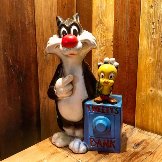 Tweety & Sylvester Coin Bank / 貯金箱 - TOYS & JUNKS HAKIDAME