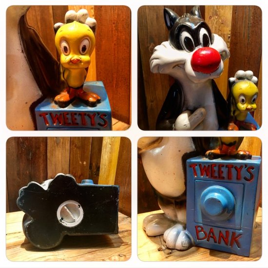 Tweety & Sylvester Coin Bank / 貯金箱 - TOYS & JUNKS HAKIDAME