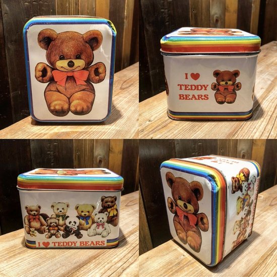 Teddy Bear Tincan / テディベア ティン缶 - TOYS & JUNKS HAKIDAME