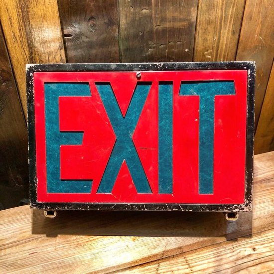 EXIT Sign / ライトサイン 看板 - TOYS & JUNKS HAKIDAME